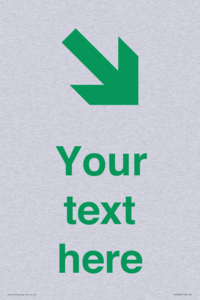 Custom Safe Condition inverse: Green Down right arrow